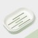 Road soap dish with a “relief” lid, plastic, 11.5 × 7.5 × 4 cm, pistachio