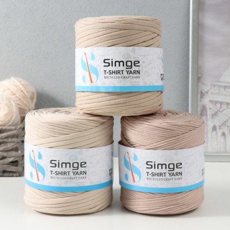Knitted yarn secondary 90% cotton, 10% p/e, 100m/450 ± 50 g (powder) mix