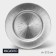 Black dining plate Magistro "Hoarfrost. Silver ", 27.5 × 2 cm, silver color