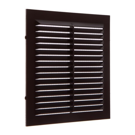 Ventilation grate Zein Lux l155kr, 155 x 155 mm, with a grid, inexhaustible, brown-4