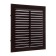 Ventilation grate Zein Lux l155kr, 155 x 155 mm, with a grid, inexhaustible, brown