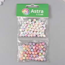 A set of plastic beads 