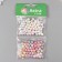 A set of plastic beads "Astra", ornament and English. alphabet, round 8 mm, 20 g, multi -colored 1020842