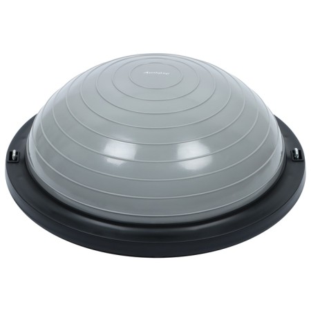 Half -sphere Bosu is gymnastic, with a pump, 46x20 cm, gray color-6