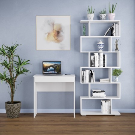 Written table NIS with a box, 750x350x750, white-2