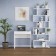 Written table NIS with a box, 750x350x750, white