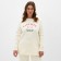Lenced Women's sweatshirt with the basis of Mist Cozy Style, Milk, Size 52