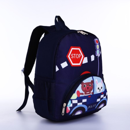 Baby backpack on lightning, black color