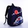 Baby backpack on lightning, black color