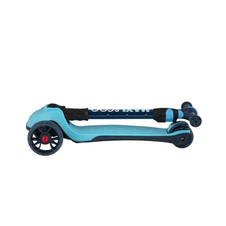 MAXISCOO Junior Plus 2021 scooter with luminous wheels, blue color-2
