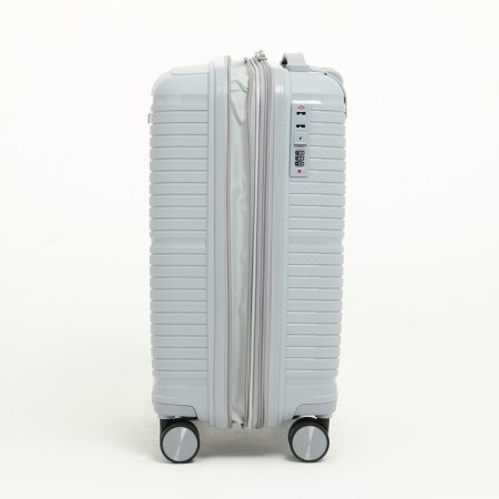 Small suitcase 20 "On a zipper, code lock, 4 wheels, color gray color-6