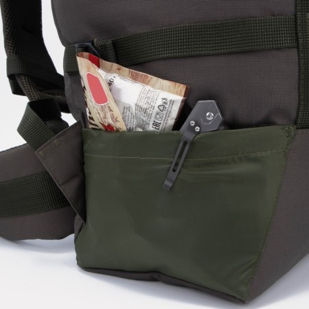 Tourist backpack, 70 l, lightning department, 3 outer pockets, huntsman, khaki color-7