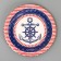 Disposable paper plate "sea" anchor (18 cm)