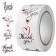 Stick Paper "Heart. Gratitude" d = 2.5 cm 500 pcs in a roll 3x6.5x6.5 cm