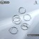 Piercing in the nose "ring" classic, d = 9 mm, set 6 pcs., Color silver