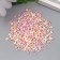 Glass beads 8/0 "Marshmallo. Matte. Melange. Ash-pink" 10 g