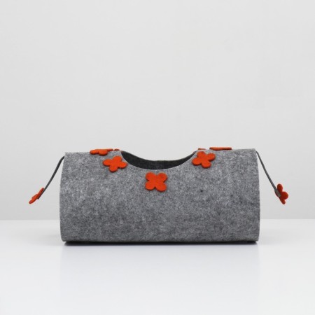 Tunnel for cats with a toy, 45 x 25 cm from felt-2