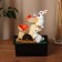 Fountain "Bunnies at the fly agaric" 20x27 cm (with backlight)
