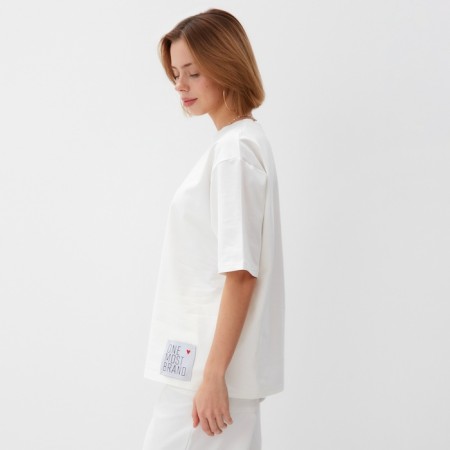Women's T -shirt Oversize minku: One Most Brand Ecrew color, size 48-3