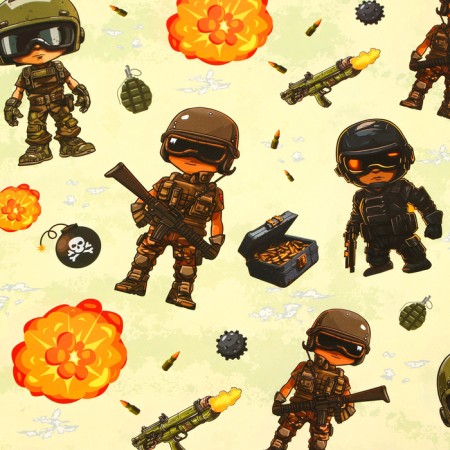 Package Paper, glossy "soldier" 70 x 100 cm-2