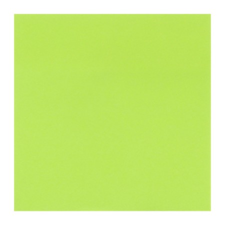 Block with a sticky edge of 76 mm x 76 mm, 80 sheets, fluorescent, green-1