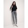 Women's jeans with a high landing CONTE Elegant Mom Fit, size XL, Grey color