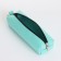 Key of zipper, length 16 cm, ring, carbine, turquoise color