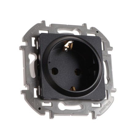 LEGRAND Inspiria socket, 2 K+ 3, 16 A, 250 V, Anthracite