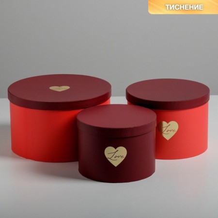 Set of hats for colors 3 in 1, gift packaging, “red”, 18 x 13 cm - 25 x 15 cm-1
