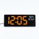 Electronic table hours, with an alarm clock, thermometer, 2 aaa, yellow numbers, 17.5 x 6.8 cm