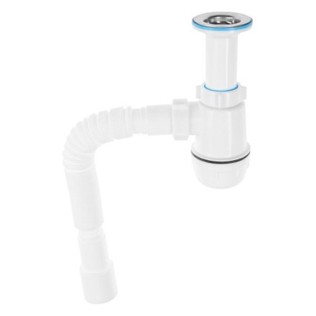 Siphon for sipi "Ani Plast" grotto A0515, 1 1/2 "x 40 mm, with a corrugated pipe 40 x 40/50 mm