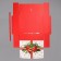 Gift Gift "Red Banting, embossing", 31 x 24.5 x 8 cm, New Year
