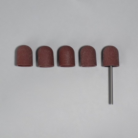 A set for hardware manicure and pedicure, base, caps 5 pcs, d 13 × 21 mm, abrasiveness 240-2