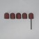 A set for hardware manicure and pedicure, base, caps 5 pcs, d 13 × 21 mm, abrasiveness 240