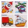 Developing puzzles made of wood "transport", element: 5x5 cm