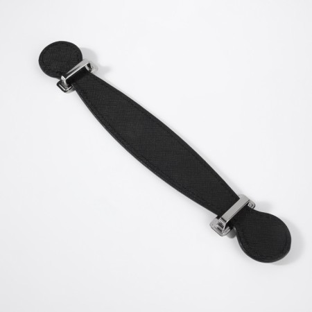 Handle for a bag, 2 fasteners for a puncture, 22 × 3 × 0.4 cm, black/silver color-2