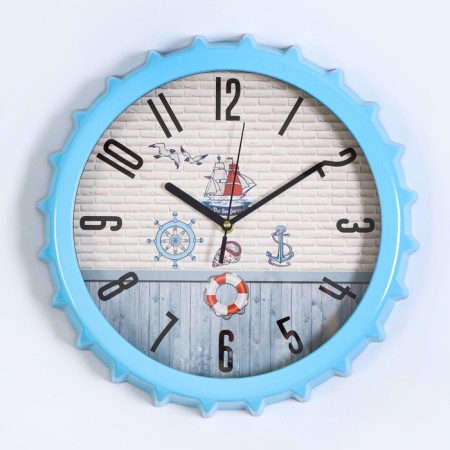 Watch Wall "Pier", discrete move, 1AA, D-30 cm, mix-1