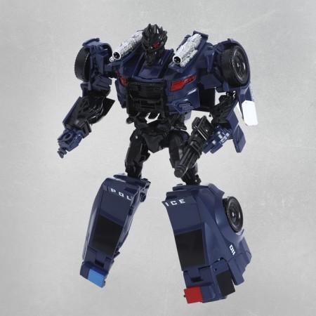 Police robot, transforms, with metal elements-4