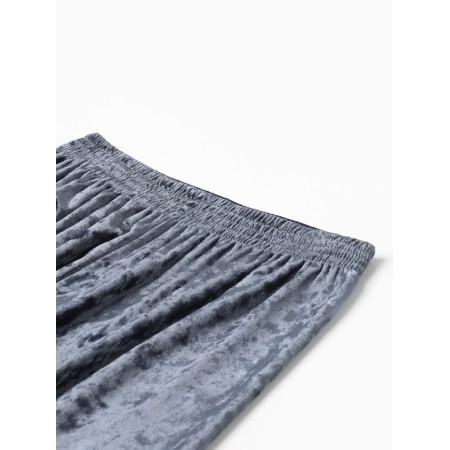 Women's costume (jacket and trousers) KAFTAN "velvet", 44-46, Gray,-11