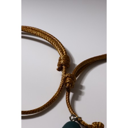 Bracelets "Demetrons" Avocado with a heart, brown color, 7 cm-3