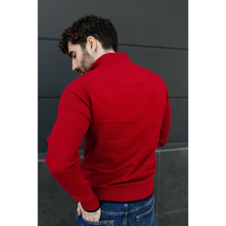 Jumper male ise, size 48, red color-11