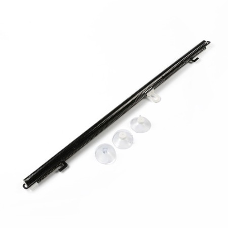 Car curtain for glass, sliding 68 × 125 cm, black color