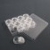 A set of jars for decor, 12 pcs, in an organizer, 4 ml, 12 × 10 × 3 cm, the color is transparent