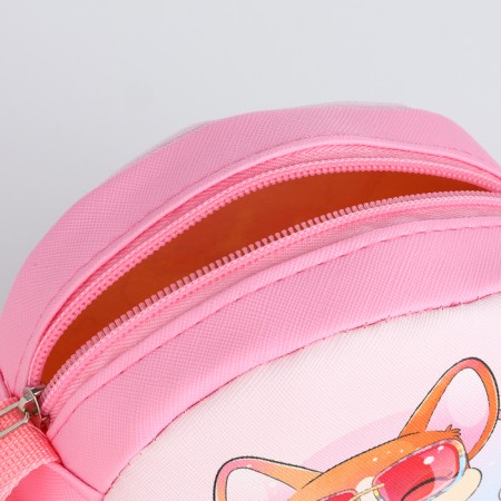 Bag's bag with a zipper "chosen", pink color-2
