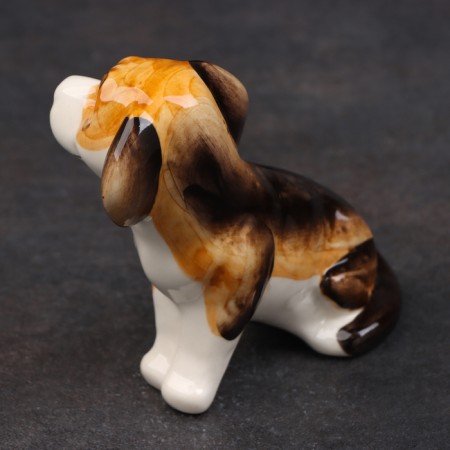 Porcelain figurine "Bigl", 10 cm, copyright painting-2