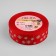 New Year! Kapron tape "Snowflakes", 25 mm × 23 ± 1 m, red/white color