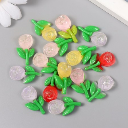Decor for creativity Plastic "Tulip" Gloss Mix 1.6x2.7 cm