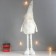 Interior doll "Santa Claus in a white cap with gold" sliding 80x22x14 cm