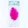 Feather for decor, size: 24 cm, fuchsia color