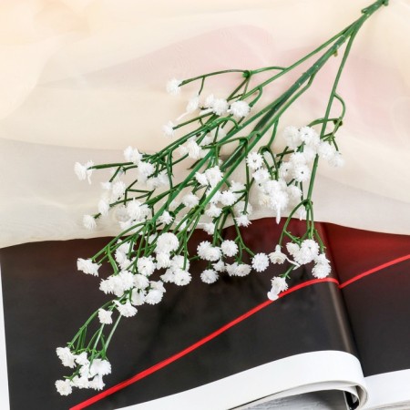 Flowers artificial "Divine dryfille" 1x53 cm, white